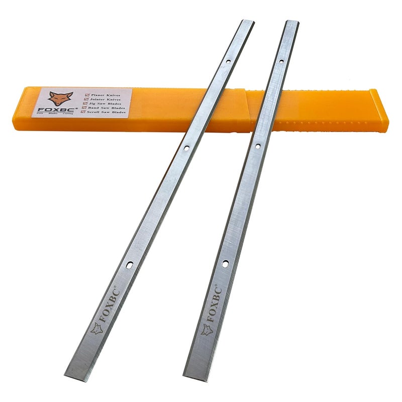 FOXBC 12-1/2-Inch Planer Blades for Delta 22-560, 22-565, TP305, TP400LS Planer, Replace 22-562 - Set of 2 - Image 1